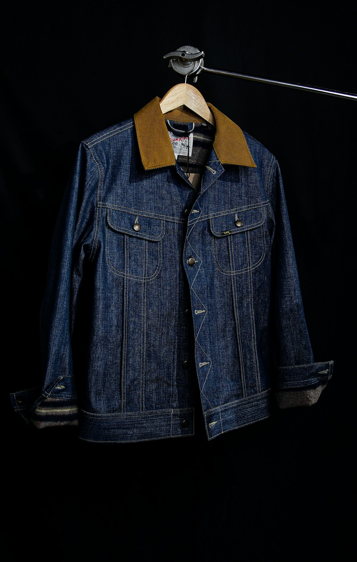 CORDUROY COLLAR DENIM JACKET